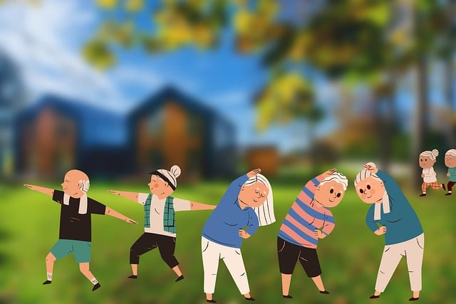 An illustration showing active seniors at independent living communities